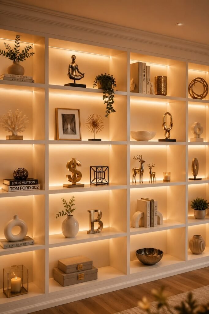 The Wall-to-Wall Shelf Setup That Has Everyone Stopping Mid-Scroll ✨