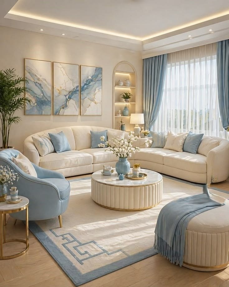 Luxury living room interior